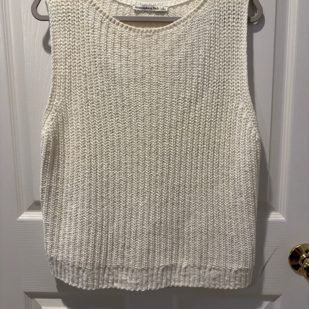 Abercrombie & Fitch Cream Knit Top